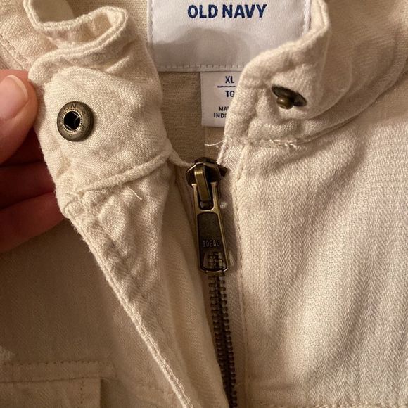 OLD NAVY Linen Blend Safari Utility Jacket - Picture 5 of 16